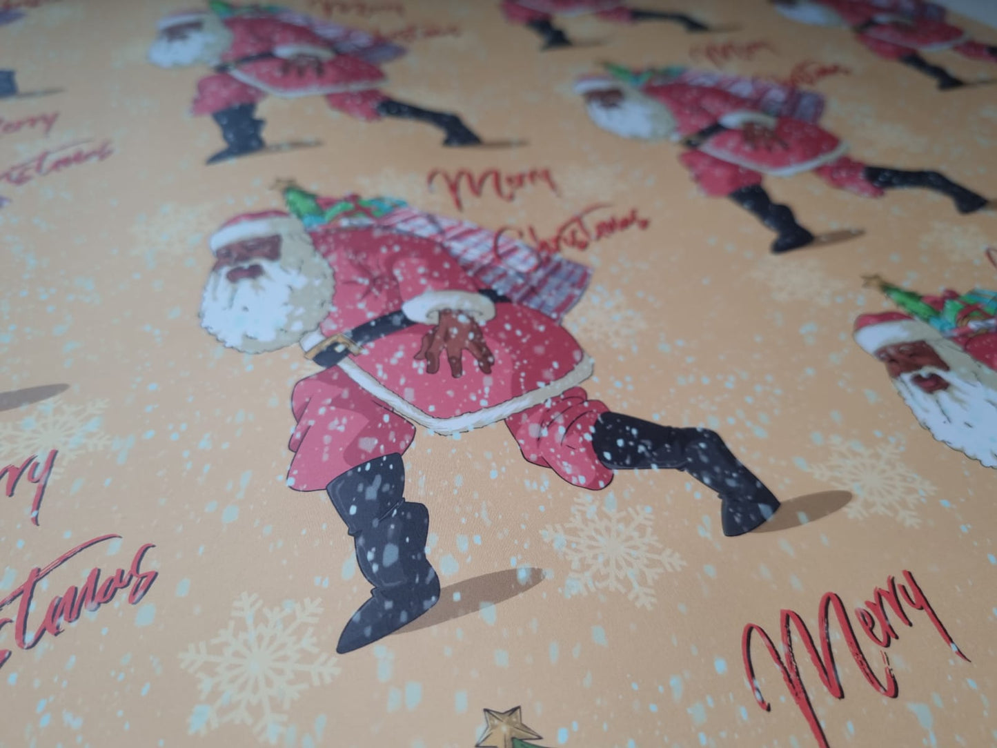Afrocentric Father Christmas Wrapping Paper