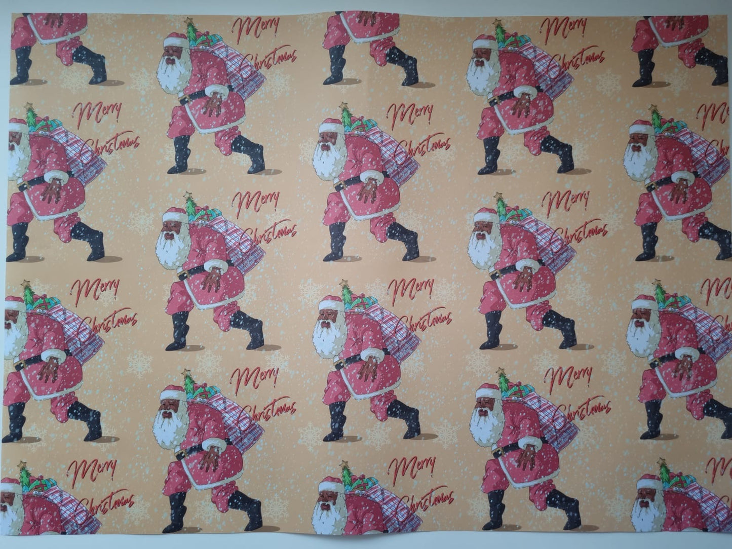 Afrocentric Father Christmas Wrapping Paper