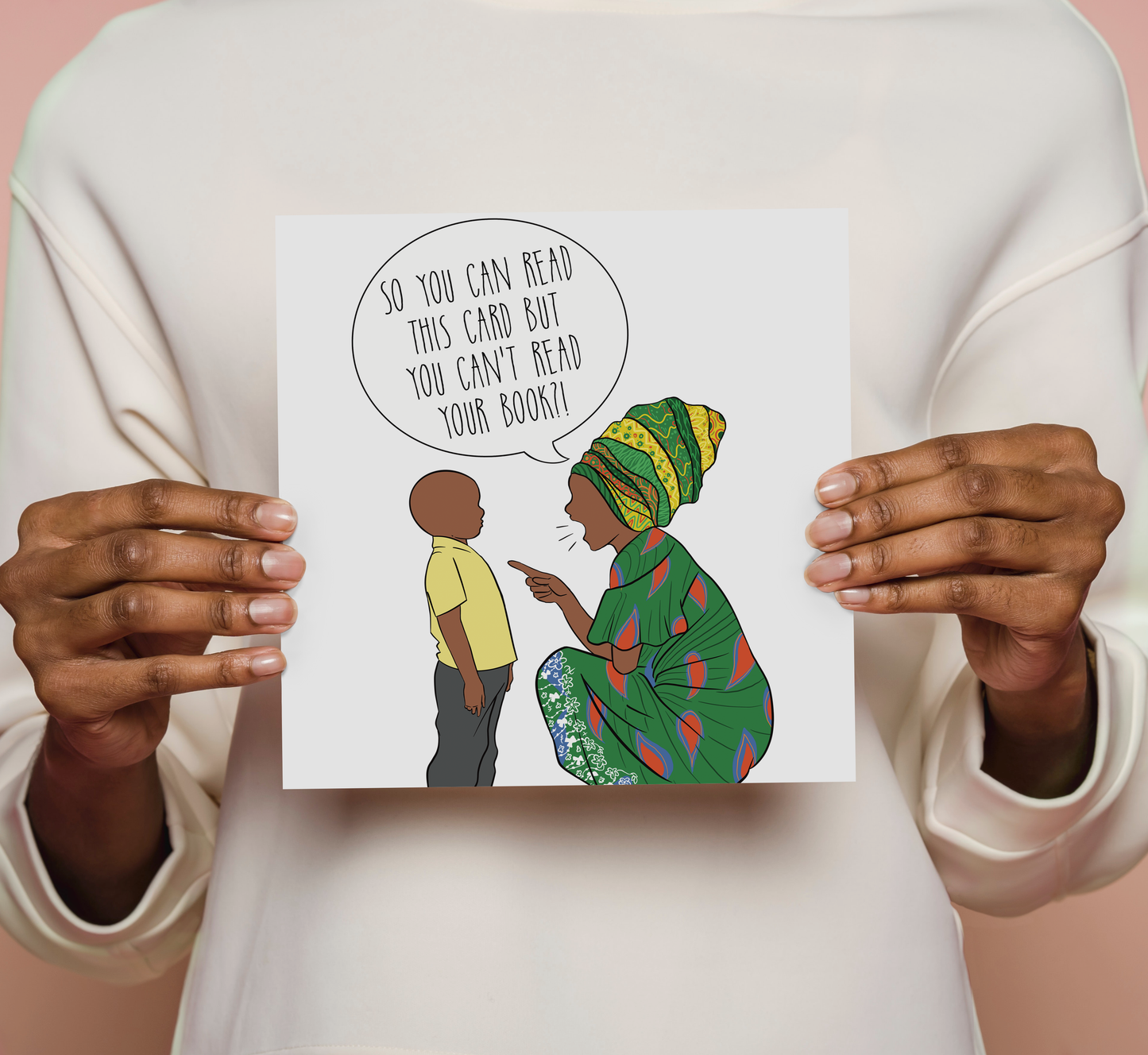 'So You Can Read This Card But You Can't Read Your Book' Greeting Card