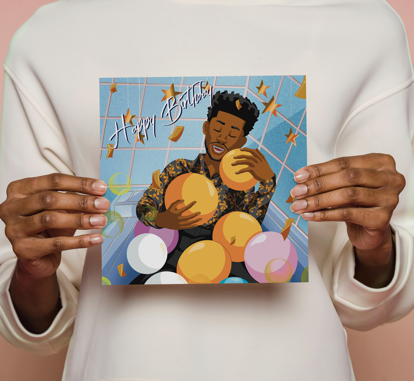 Black Man Happy Birthday Card