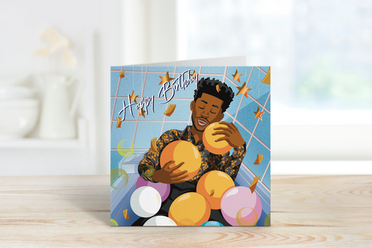 Black Man Happy Birthday Card