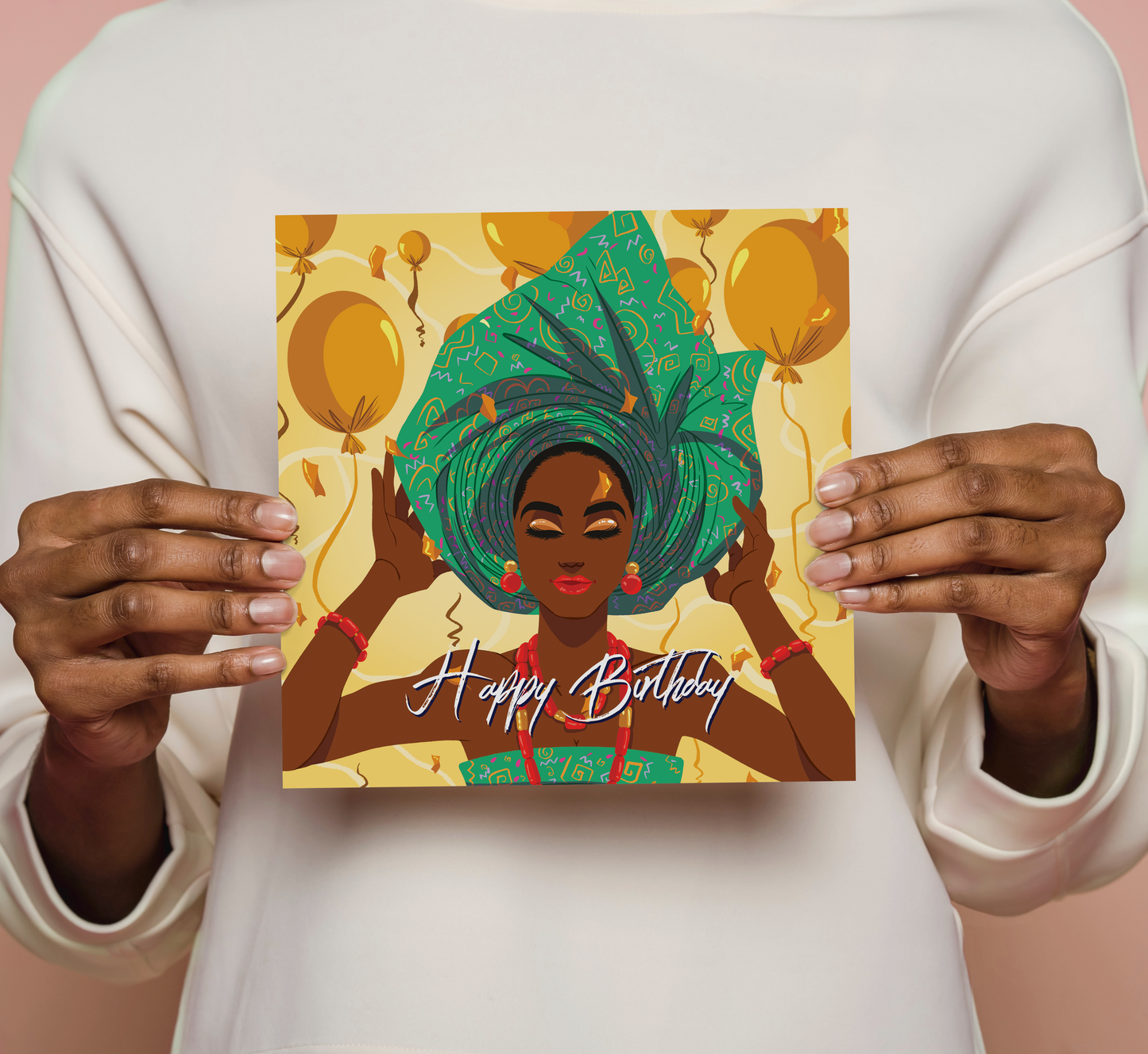 Black Woman Happy Birthday Card