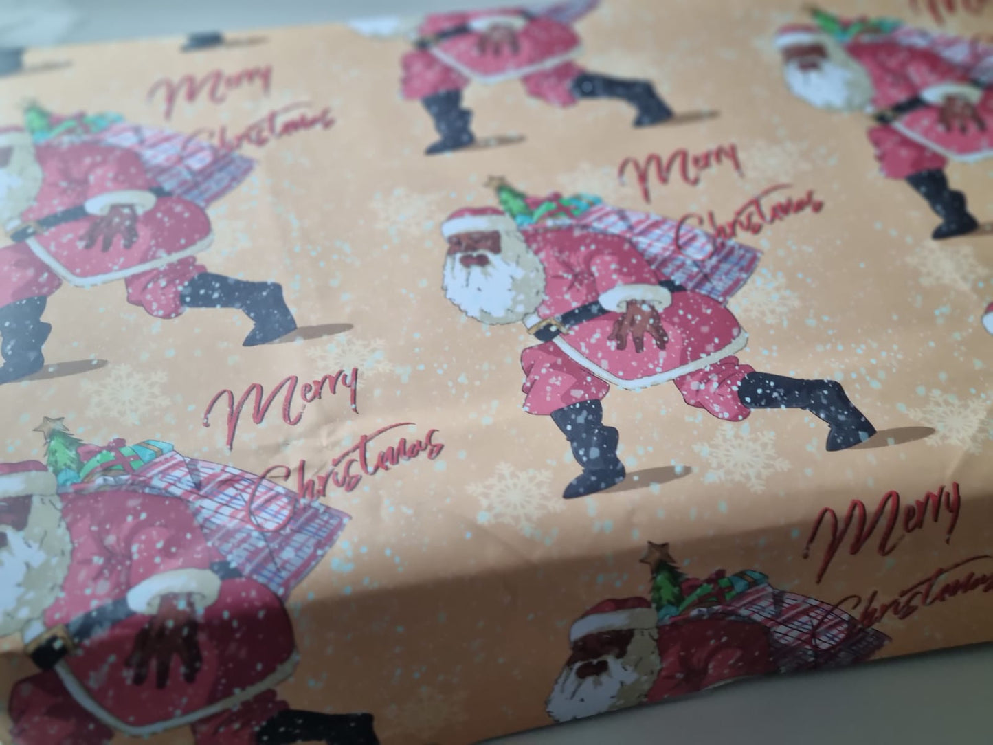 Afrocentric Father Christmas Wrapping Paper