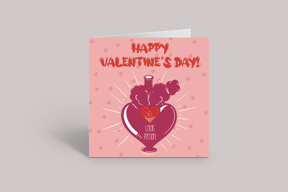 Love Potion Valentine's Day Card