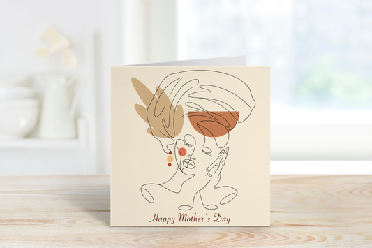 Abstract Happy Mothers Day Card