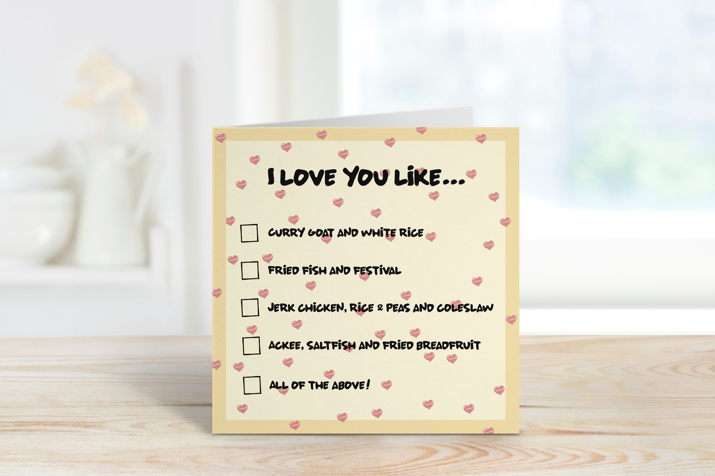 'I Love You Like'..Valentine's Day Card